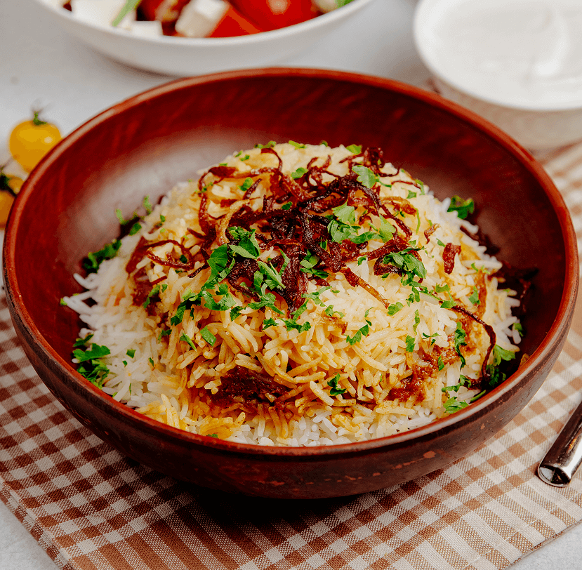 pilaf-with-fried-onions-beans