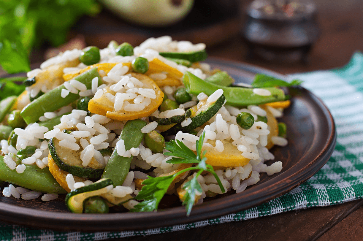 risotto-with-asparagus-beans-zucchini-green-peas