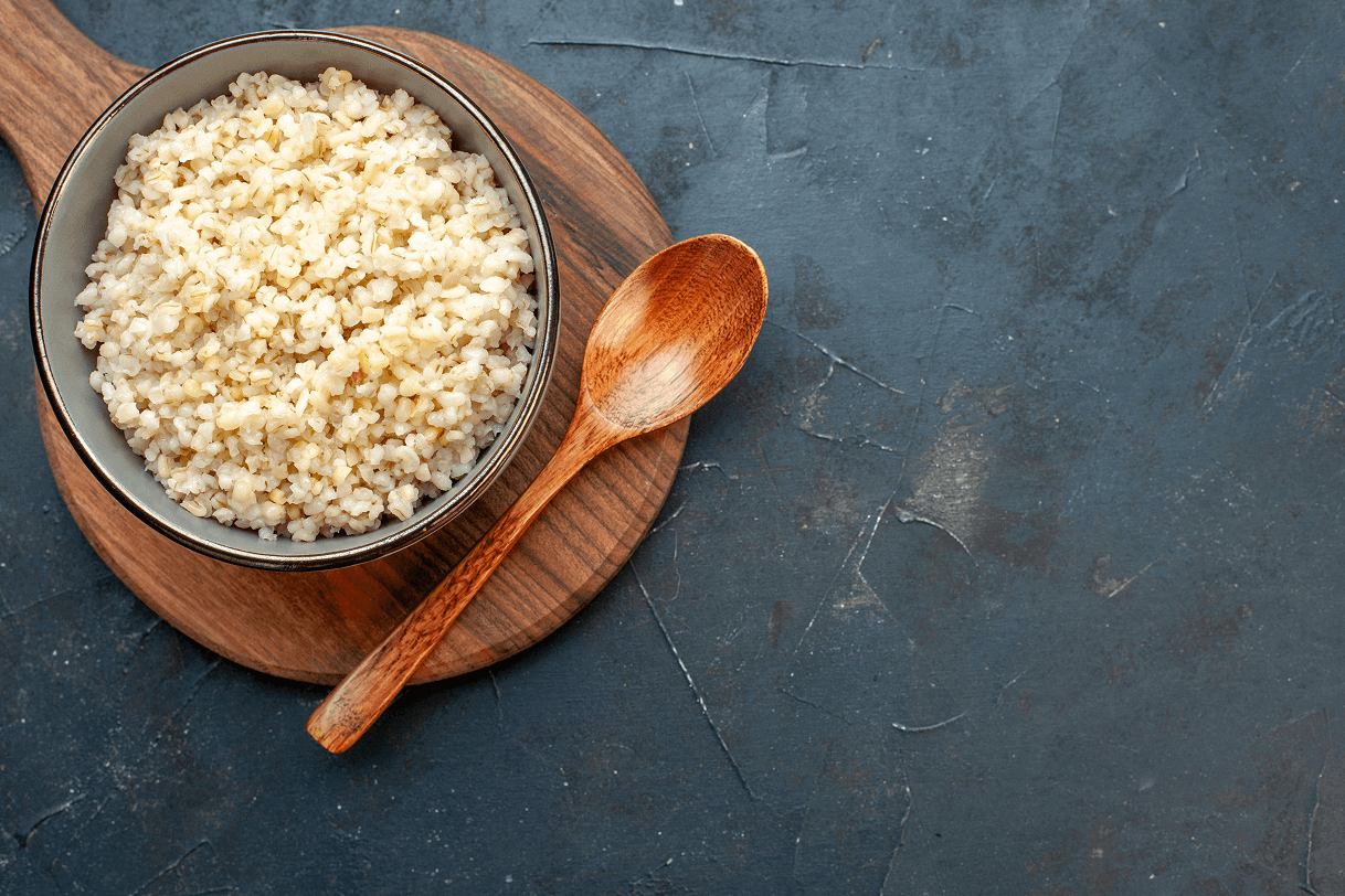 top-view-cooked-pearl-barley